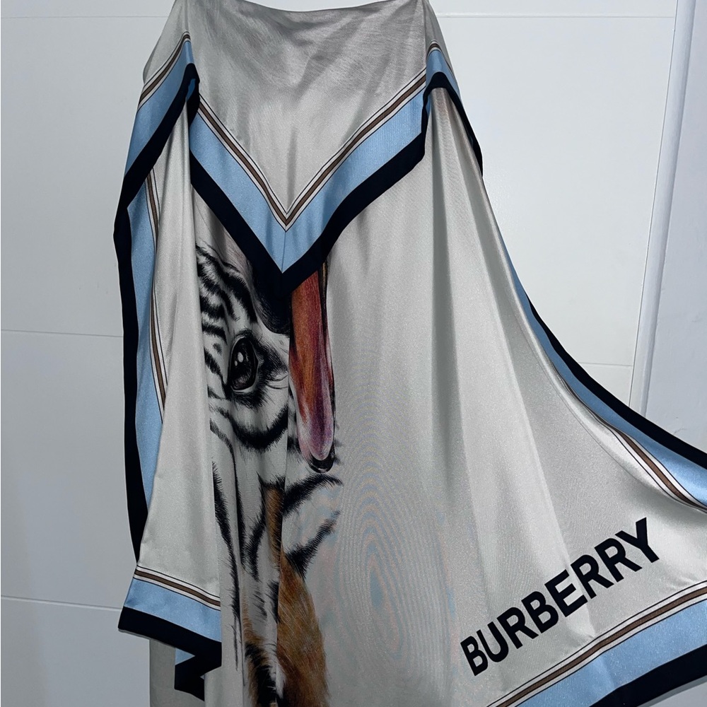 Burberry Ladies Animalia Print Silk Scarf Dress